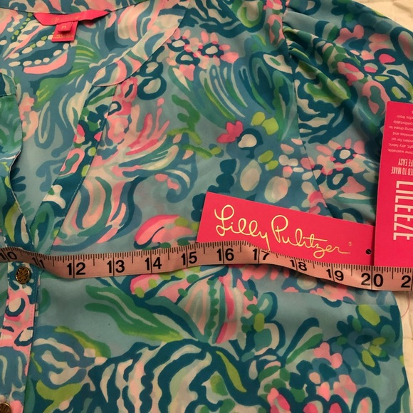 ๐๐ธ Lilly Pulitzer NWT Blouse Sz Med ๐ธ๐ - Picture 9 of 10